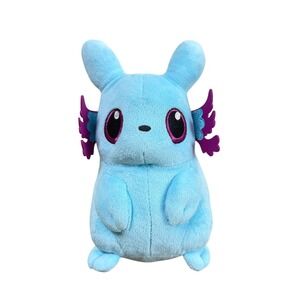 Sanshee Rain World Rivulet Slugpup Plush Blue Slugcat Axolotl Video Game Toy 8"